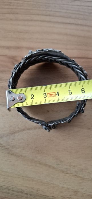 Лот много стара сребърна гривна и наушници