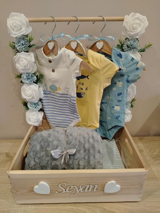 Подарък за бебе, подарък за погача, Baby Shower, Baby Gift Box