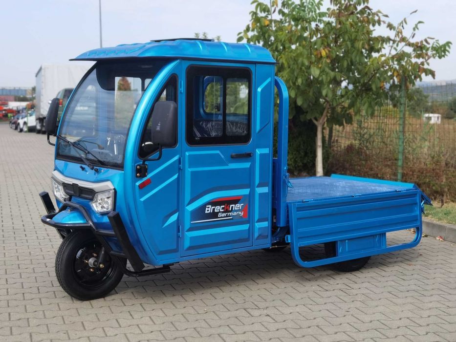 Breckner MAX  triciclu electric - tuktuk cu cabina nou Agramix