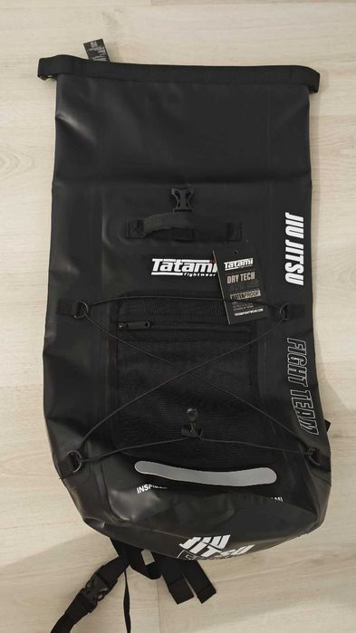Rucsac Tatami Fighter Drytech Gear Bag negru cu inscriptie Ju Jitsu sala MMA, box, taekwondo