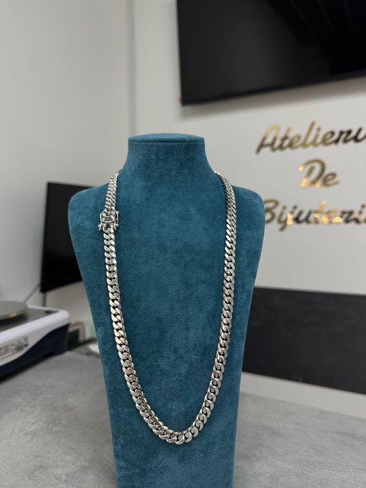 Lanț Cuban Argint 925 Lucrat Manual