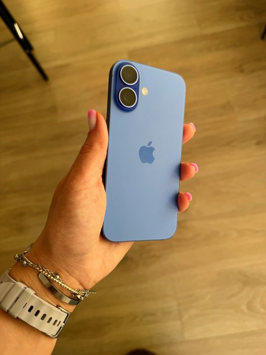 Telefon mobil Apple iPhone 16, 128GB, 5G, Ultramarine