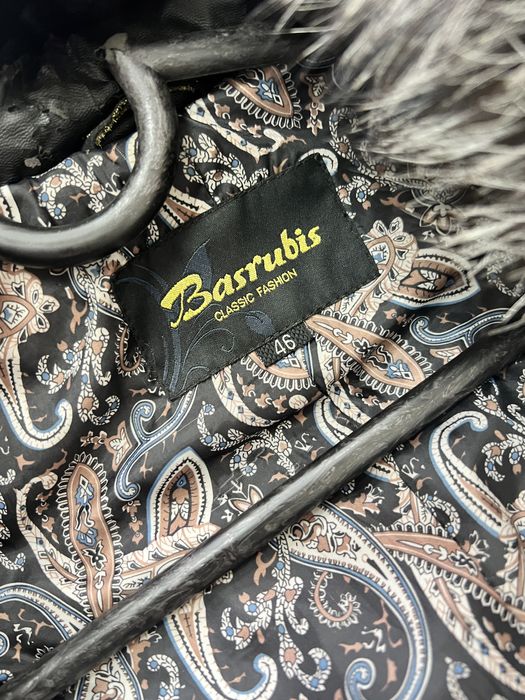 Пуховик кожаный