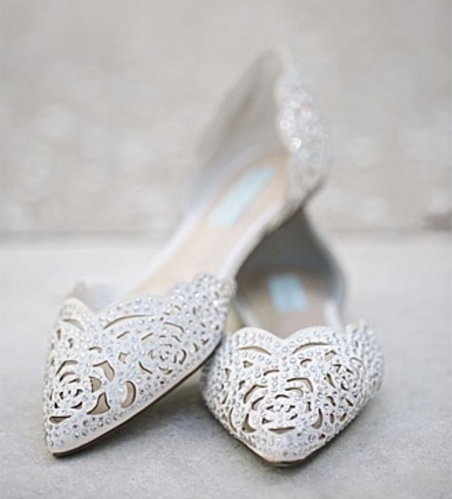 Дамски елегантни балерини с камъни от естествена кожа Betsey Johnson