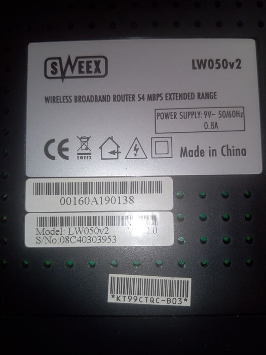 Рутер Sweex 54Mbps
