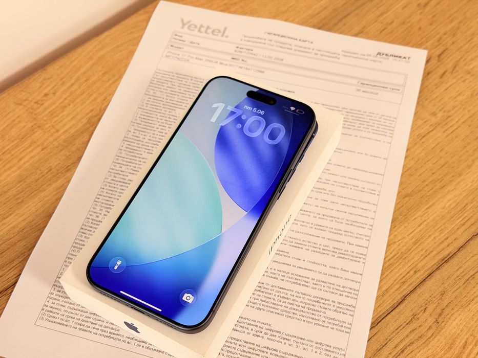 iPhone 17 Pro Max 3 години гаранция!!!