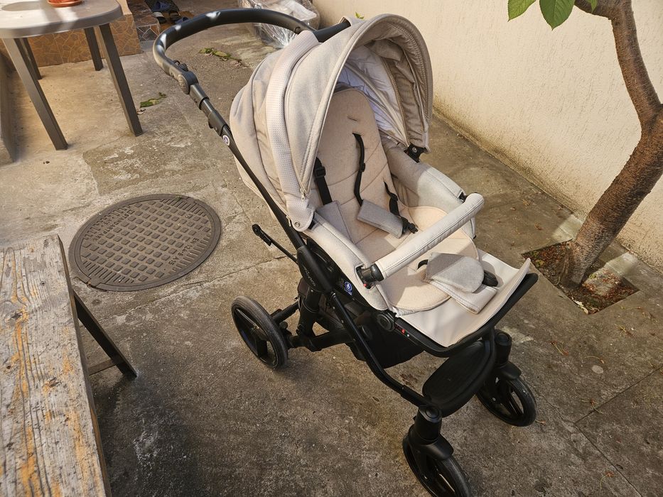 Vând Carucior 3 in 1 Adamex Barletta Natura Collection TK171 Full Linen, Cappuccino