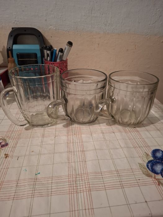Бокалы  пивные граненные