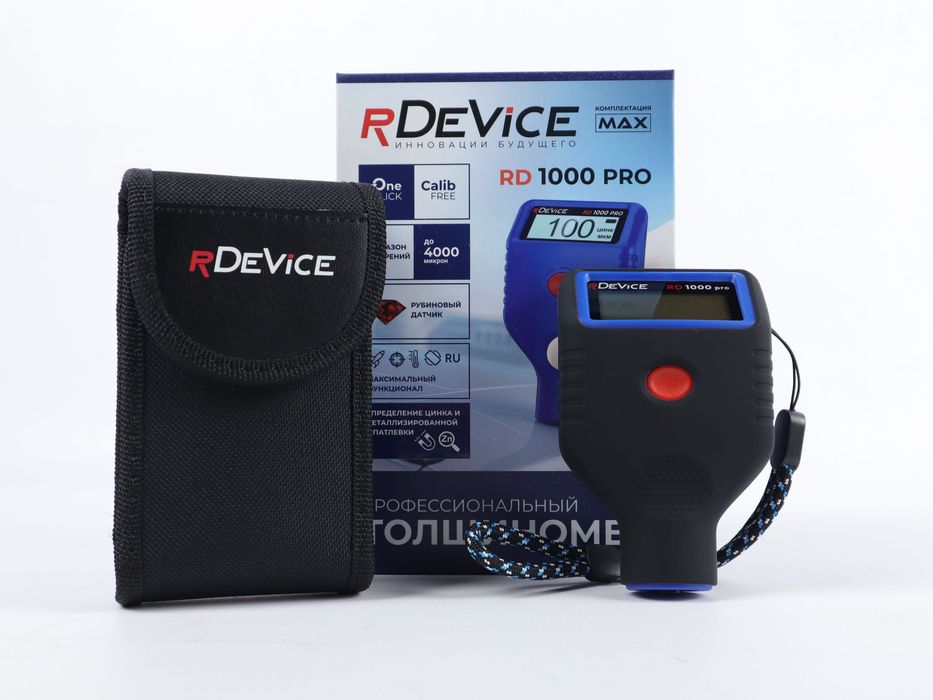 Толщиномер rDevice RD-1000 Pro, рубиновый датчик