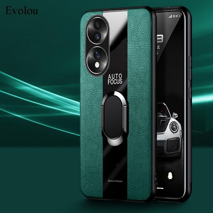 Honor 200 / 90 Lite / PORSCHE Кожен кейс гръб с магнитен пръстен
