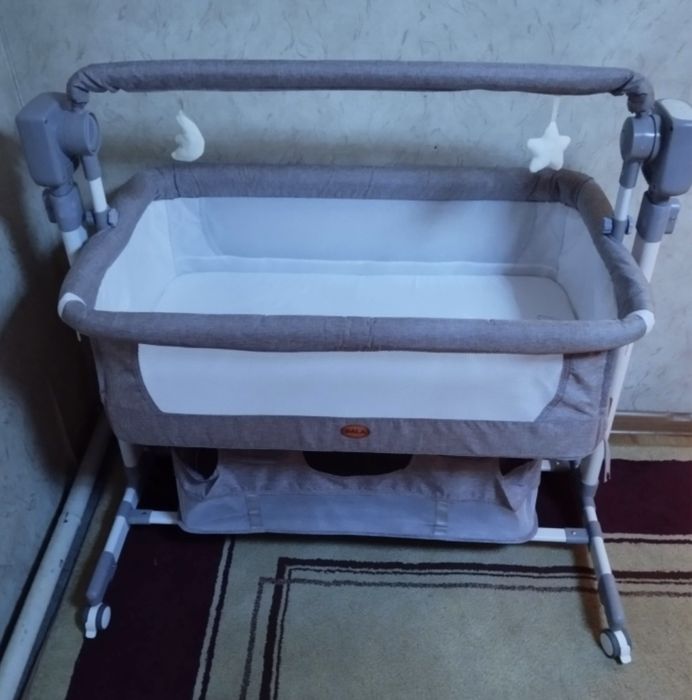 Шезлонг-колыбель BALA 002 светло-коричневый с электро-качением