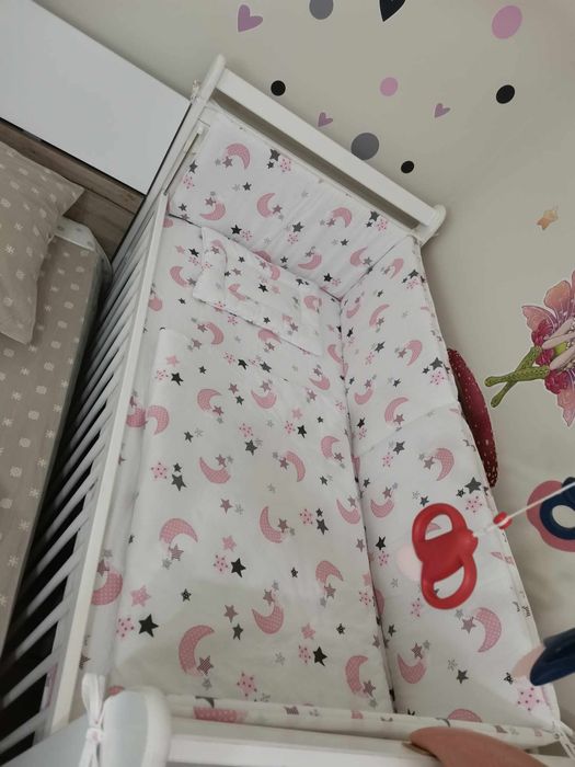 Lenjerie pătuț bebe fetita