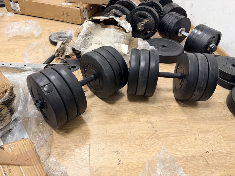 Gantere reglabile set 60 kg, 30 kg+30 kg=70 kg, Noi,Pret promo 450 lei