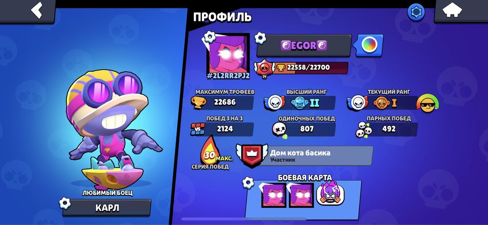 Бравл старс акаунт