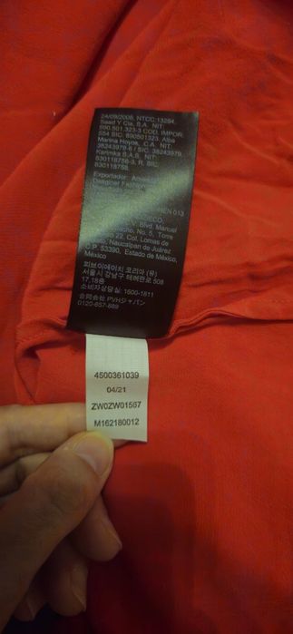 Rochie roșie Calvin Klein Jeans - Mărimea S (2021)