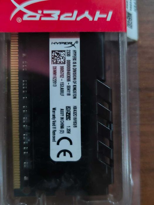 DDR4 8 GB 3200 MHz Hyper Fury