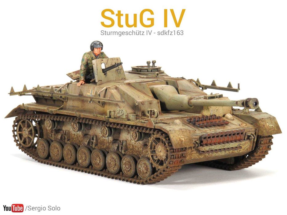 Сборная модель- Самоходное орудие-STURMGESCHUTZ-IV (STUG-4) sdkfz-163