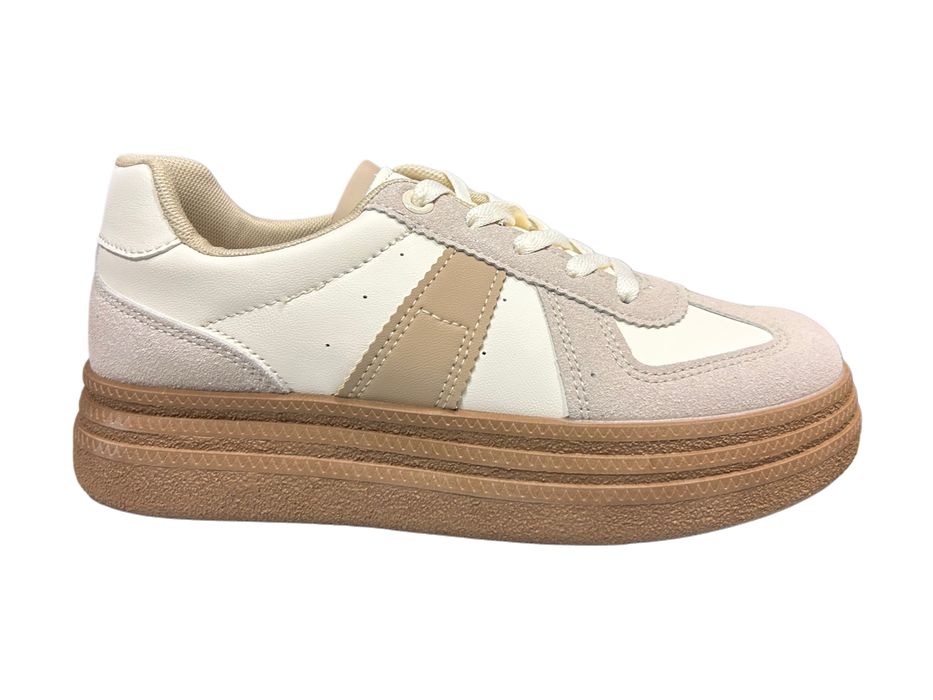 Дамски маратонки от еко кожа и велур -535