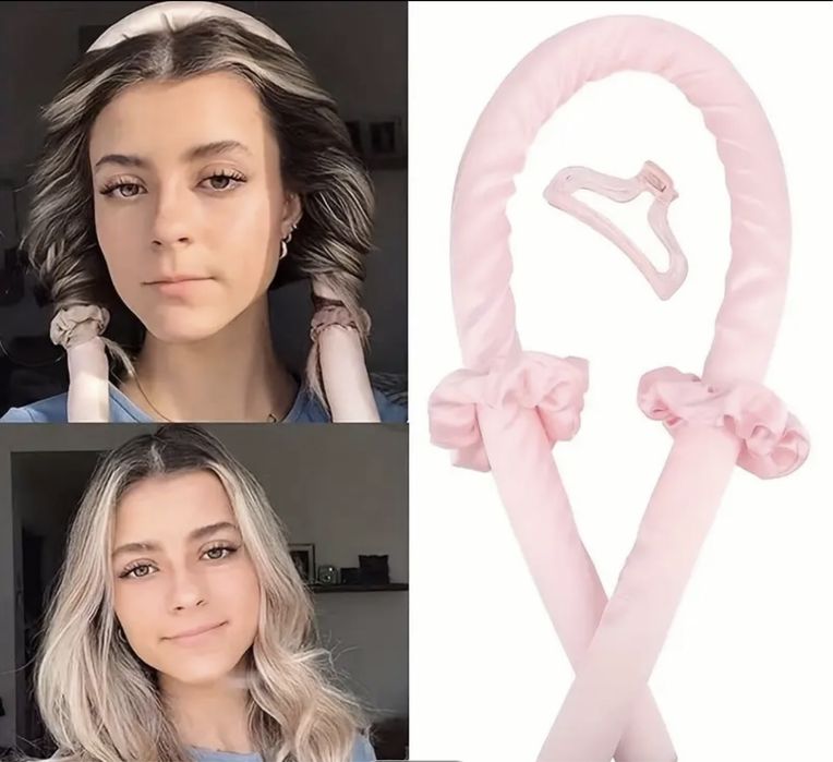 Сатенена ролка за прекрасни къдрици / Без горене на косата