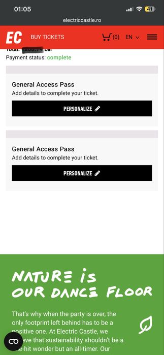 Bilete Electric Castle - General Access Pass