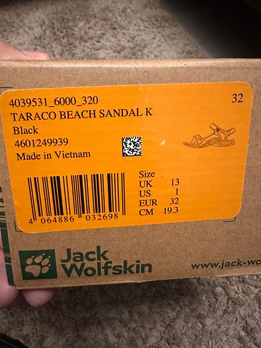 Sandale copii Jack Wolfskin Taraco beach Sandal K marime 32 Noi