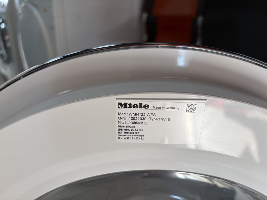 Miele WMH122/ TwinDos /PowerWash/ 9 kg . Пералня произведена в Германия. Втора употреба./24 мес гаранция