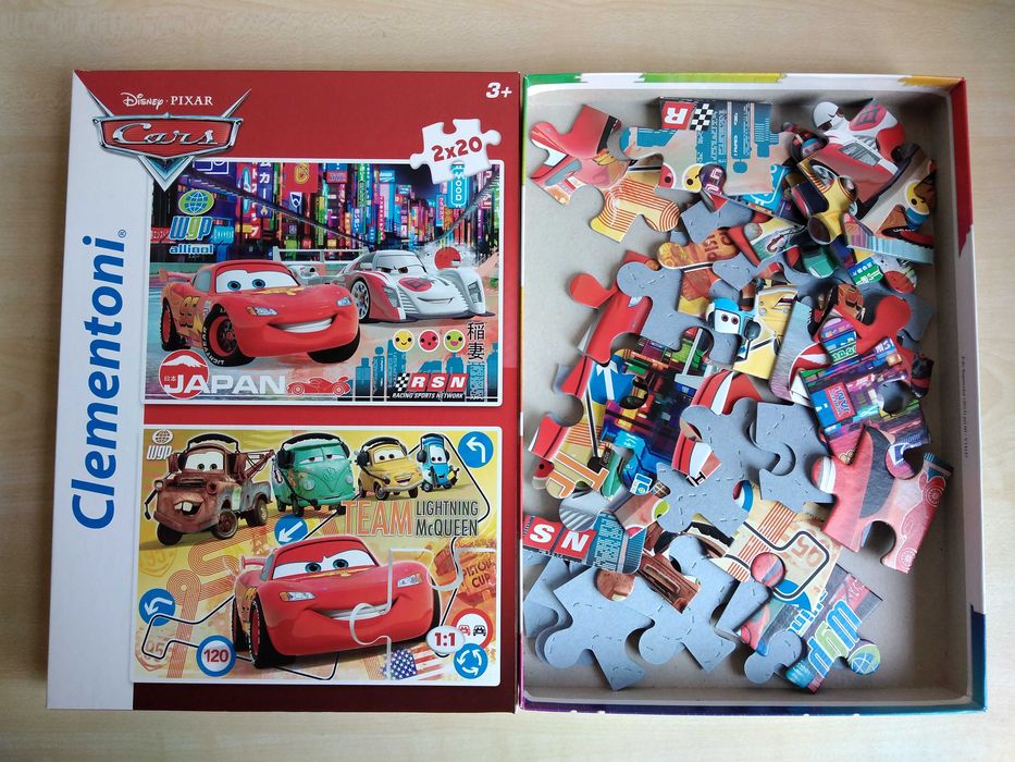 Clever Book Оцвети гората, Умен диск 4 на английски език, пъзели Cars