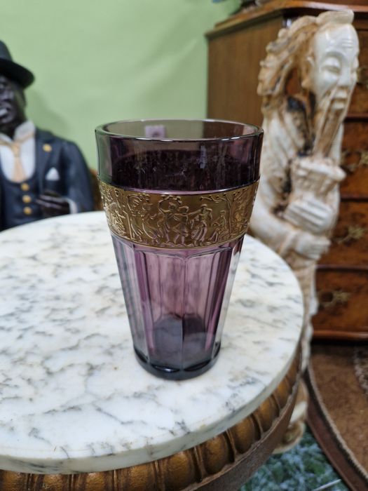 Страхотна антикварна колекционерска ваза Moser