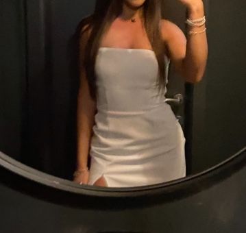 Rochie alba de eveniment