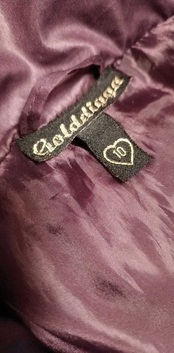 Дамско зимно яке Golddigga, тъмно лилаво