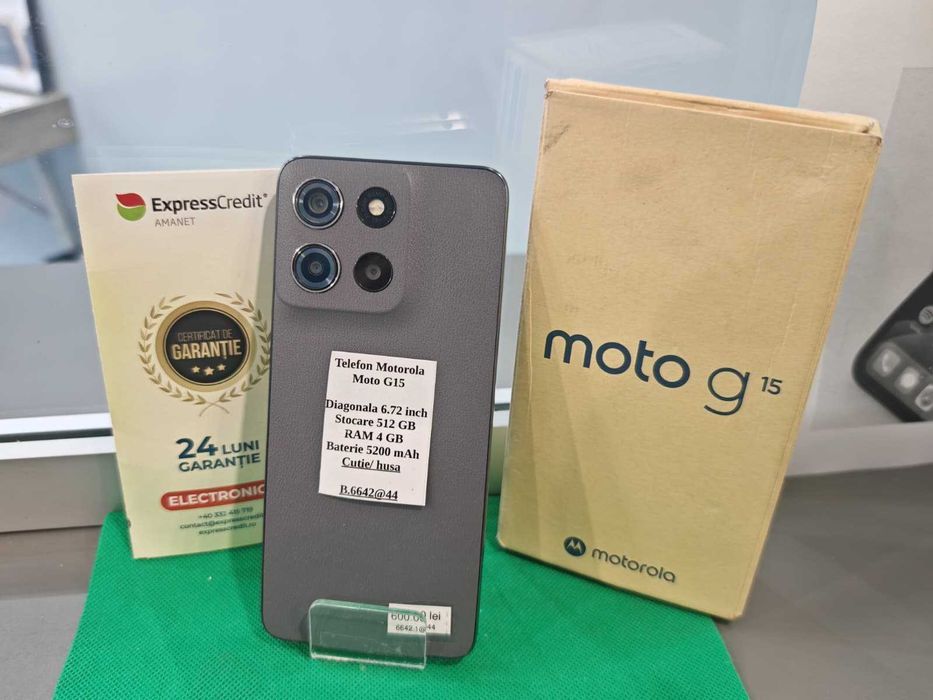 Motorola Moto G15 (Ag45 B.6642.44) - Garantie 2 ani
