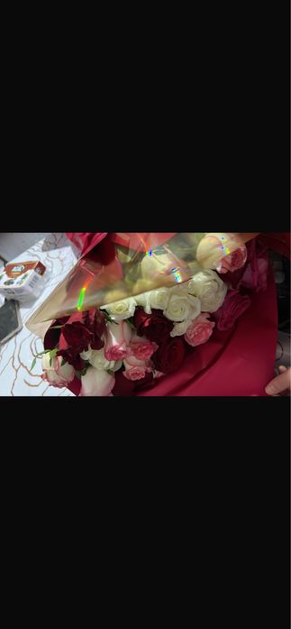 Цветы свежие 33 роза