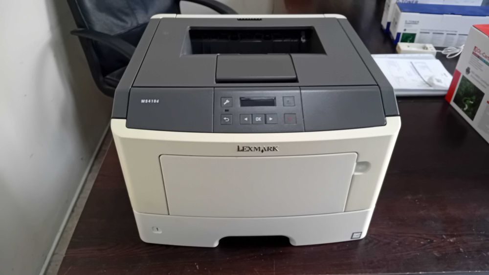 Отличен! Лазерен принтер Lexmark MS410d с дуплекс