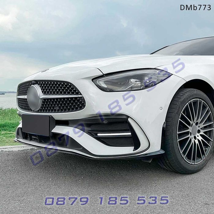 Черен лип спойлер предна броня Mercedes C W206 AMG мерцедес амг тунинг