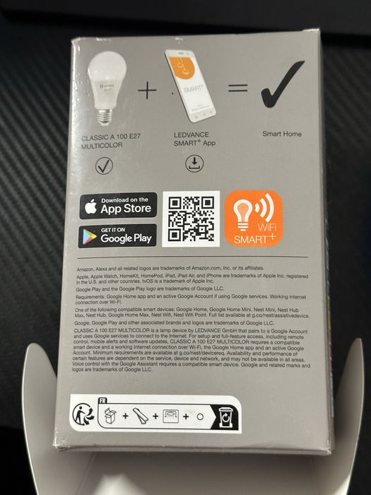 Bec LEDVANCE SMART+ WiFi Classic A100 E27 Multicolor