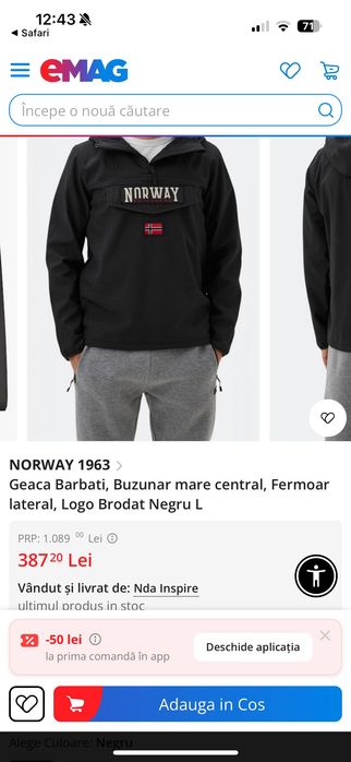 Geaca Norway 1963 softshell