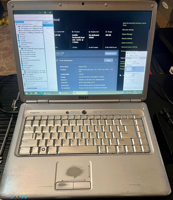 Laptop Dell Inspiron 1525 Pentium Dual Core 1.73 Ghz, Intel Crestline Graphics, 2GB RAM DDR2, 320GB HDD