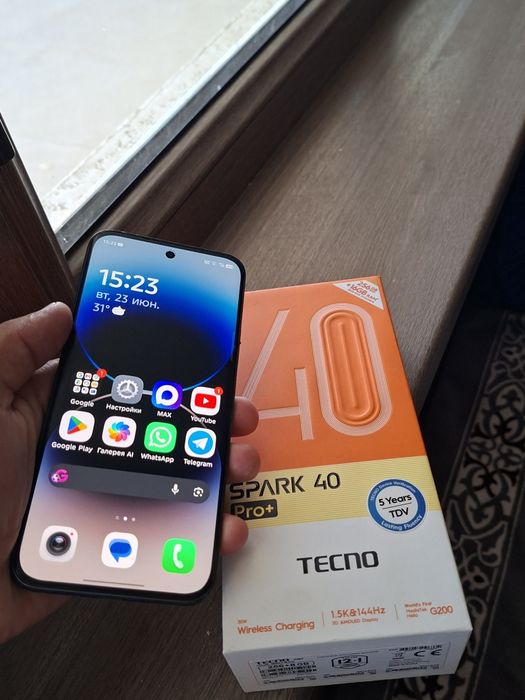 Tevno Spark 40 pro+ 8/256