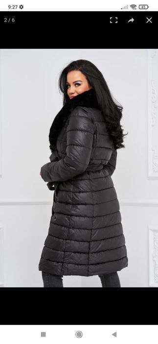 Geaca dama lunga  2 in 1 geaca sau vestă