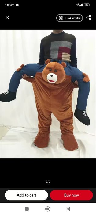 Costum carnaval urs care cară