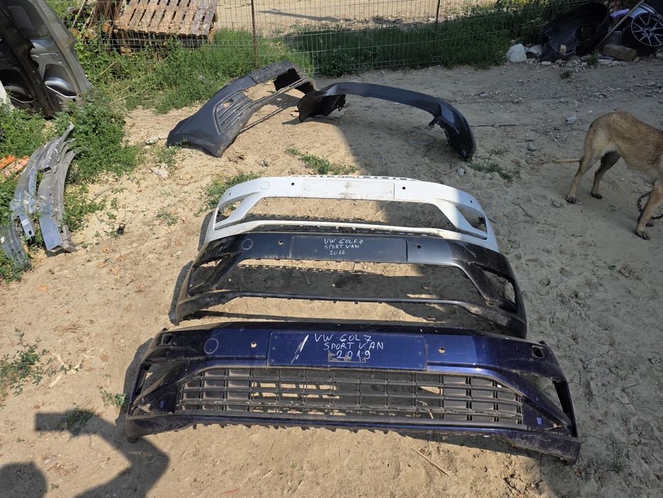 Vw Golf 7 sportsvan предна броня 2016 предна броня 2019 facelift