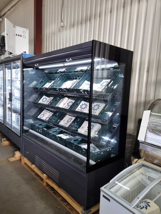 Vitrina Frigorifica pentru Legume Fructe/ 200x75x208cm/ NOU