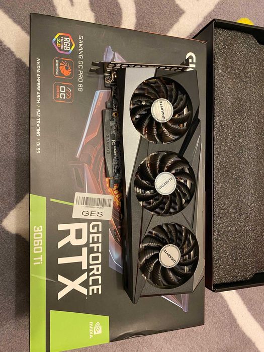 Placa Video Gigabyte RTX 3060 Ti GAMING OC PRO-8GD Rev 3.0