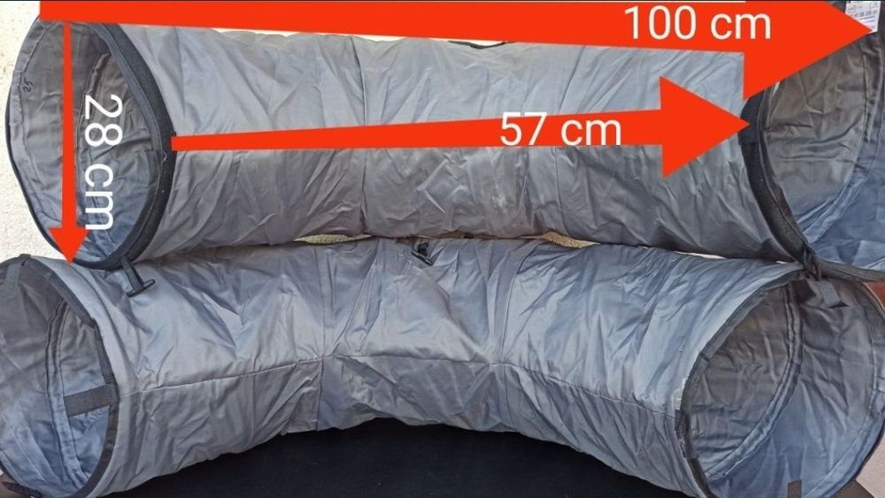 jucarie tub tunel pliabil joaca distractie animal de companie