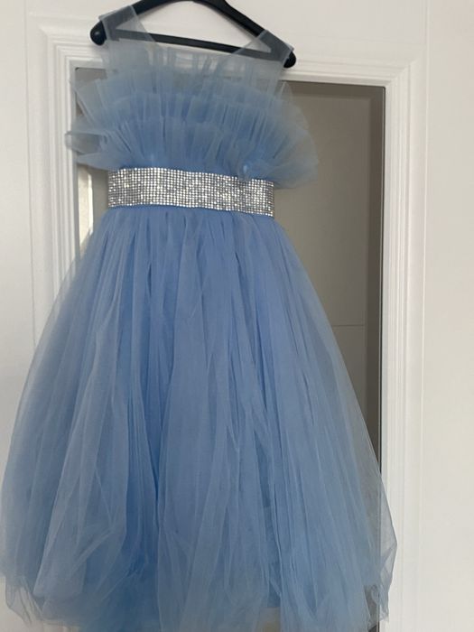 голубые платья для девочек