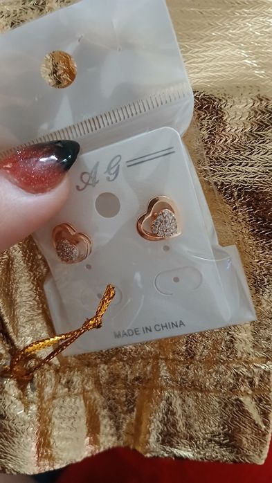 Серьги латунь новая