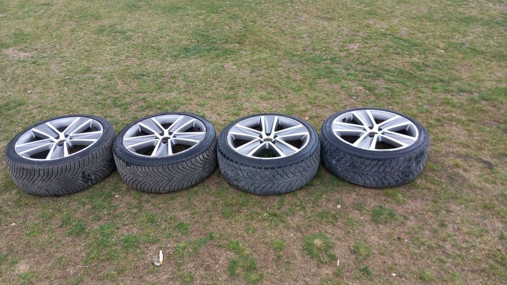 Jante aluminiu +anvelope M+S Continental  215/40/R17,Passat,golf,polo