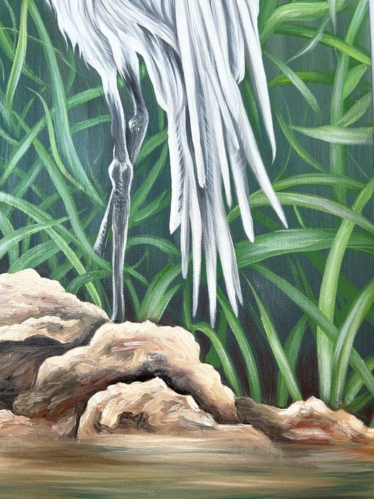 Картина на подарок «Белые аисты»