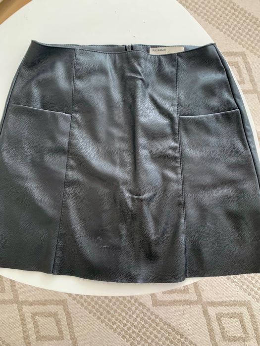 Кожена пола Pull & Bear S