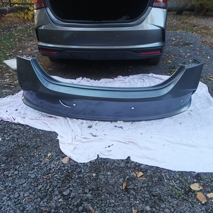 Бампер задний, Hyundai Акцент Солярис